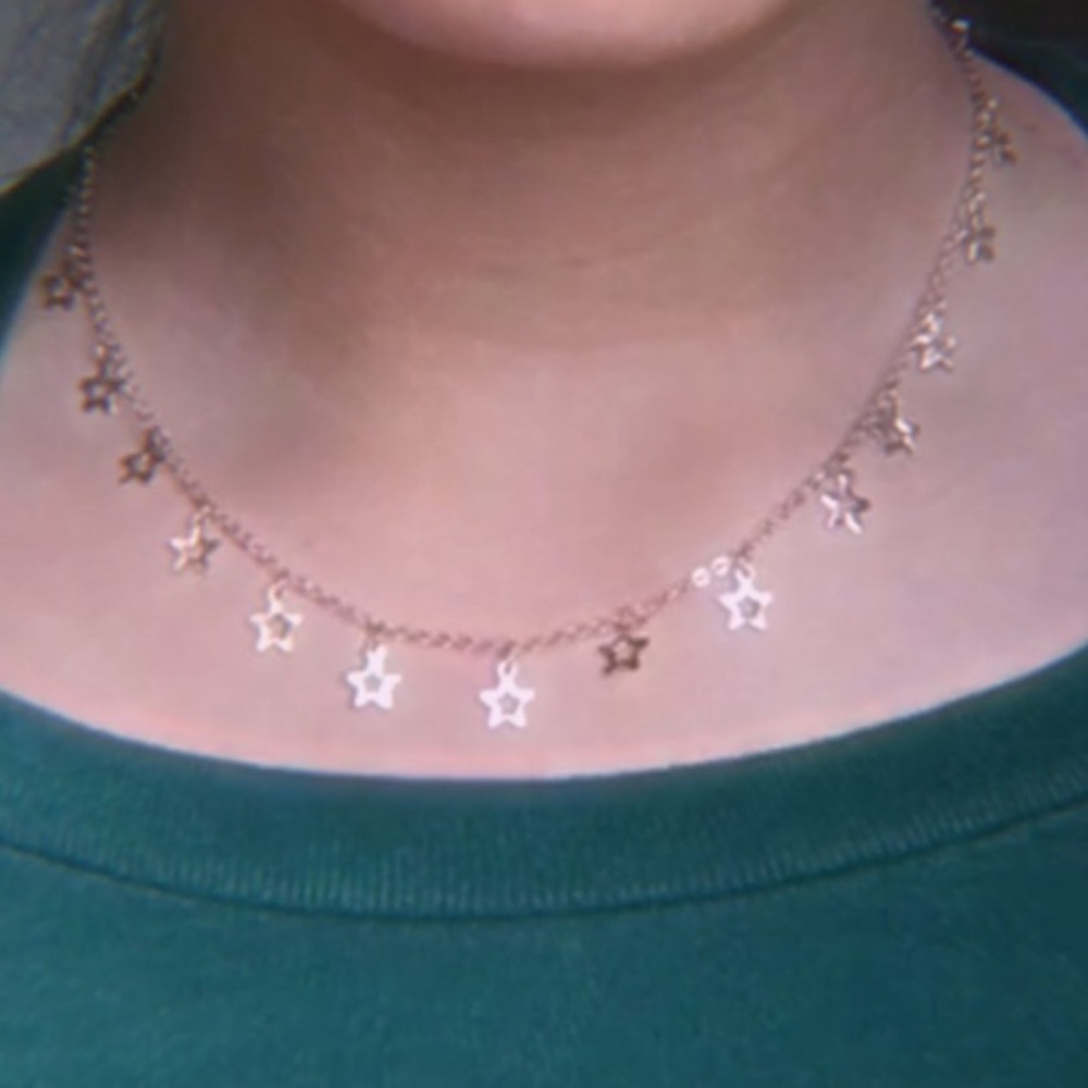 cute star gold necklace